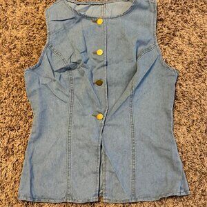 SHEIN Button Down Vest